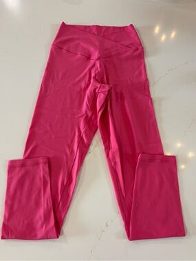 Aerie Offline Crossover Vibrant Pink Leggings